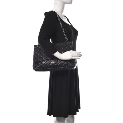 Chanel Lambskin Quilted Maxi Single Flap Black 2 of 28