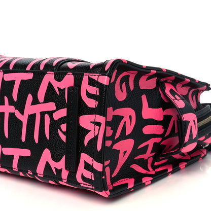 Marc Jacobs X STEPHEN SPROUSE Grained Calfskin Medium The Tote Bag Pink 12 of 12