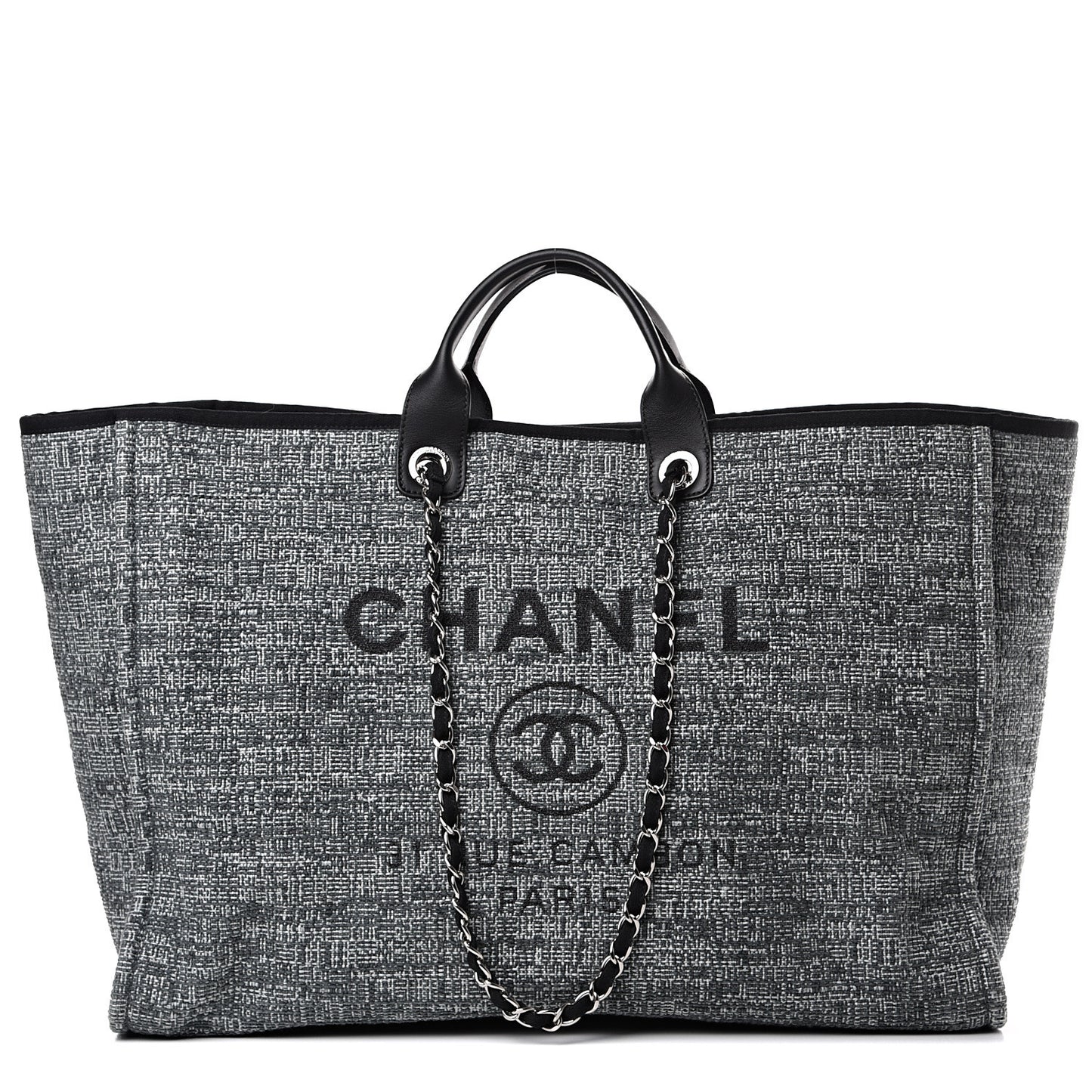 Canvas Extra Large Deauville Tote Charcoal