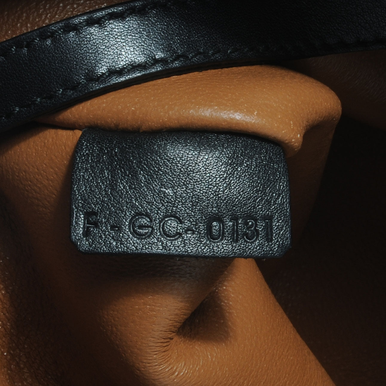 Calfskin and Curly Lamb Small Trapeze Black