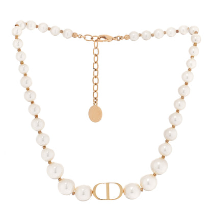 Christian Dior Pearl 30 Montaigne Choker Necklace Gold 3 of 5