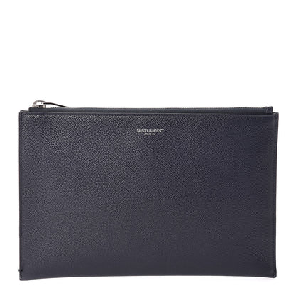 Saint Laurent Grain De Poudre Mini Tablet Holder Marine 1 of 12