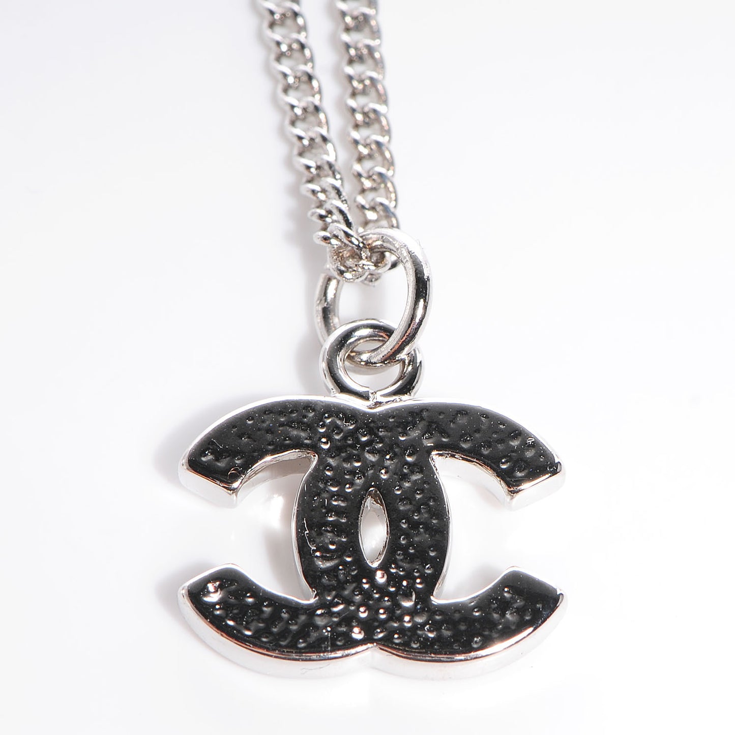 Crystal CC Timeless Necklace Silver