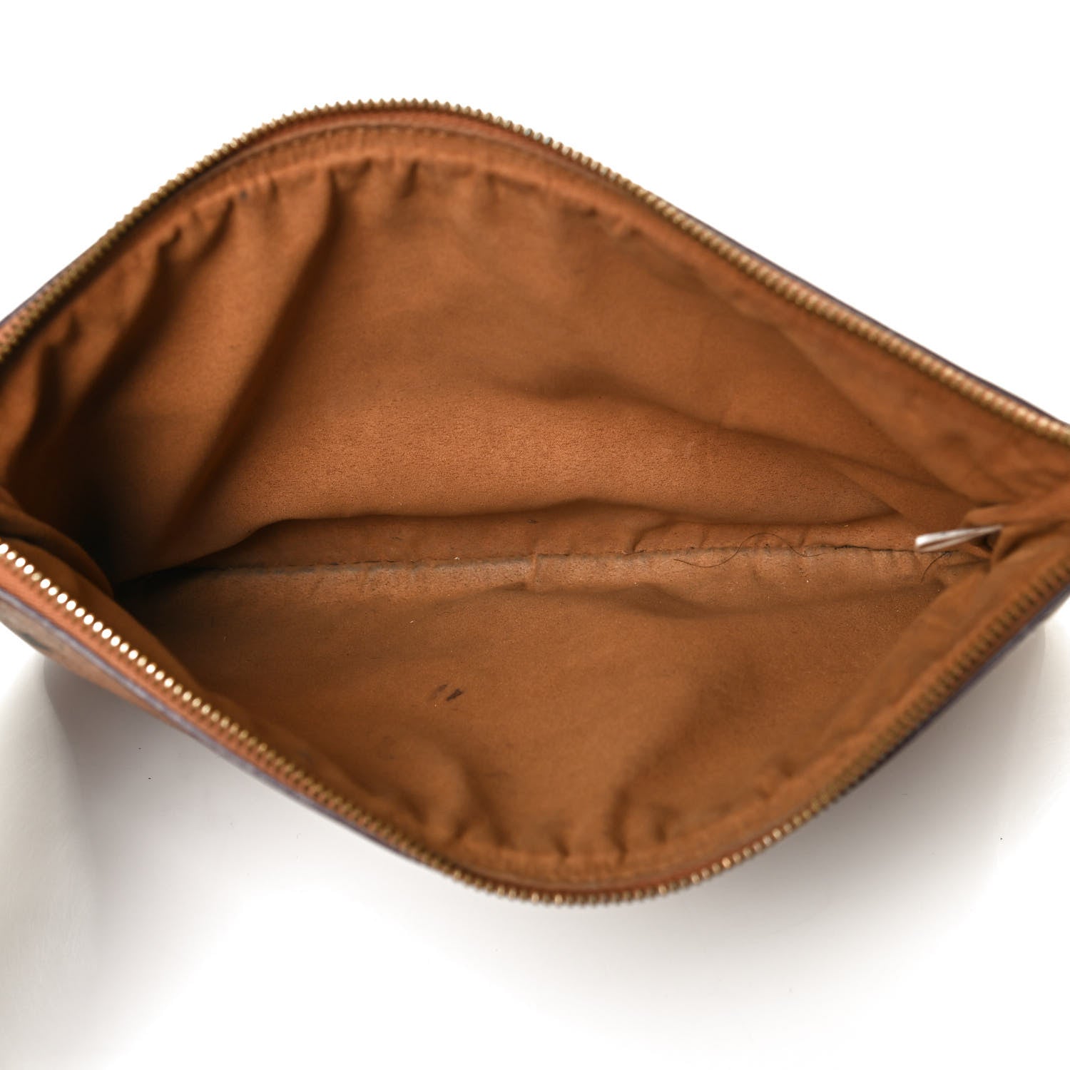 MCM Visetos Liz Shopper Tote Pouch Cognac 5 of 12