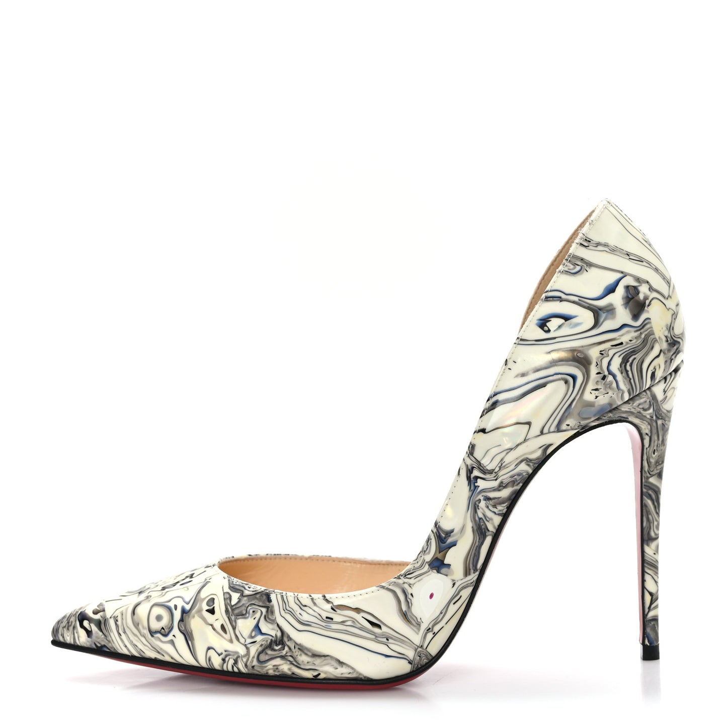 Patent Marble Swirl Iriza 100 Pumps 35.5 White