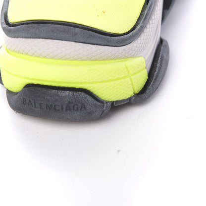 Balenciaga Nylon Suede Mens Triple S 2.0 Sneakers 40 Gris Black Jaune Fluo 9 of 14