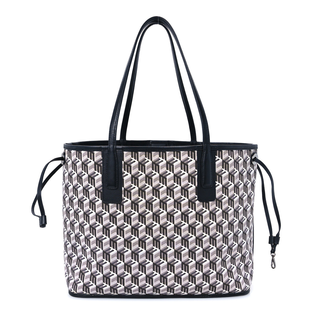 Visetos Medium Liz Reversible Shopper Tote Black