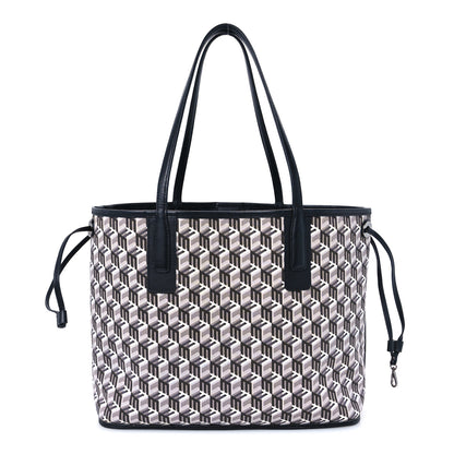 MCM Visetos Medium Liz Reversible Shopper Tote Black 2 of 18