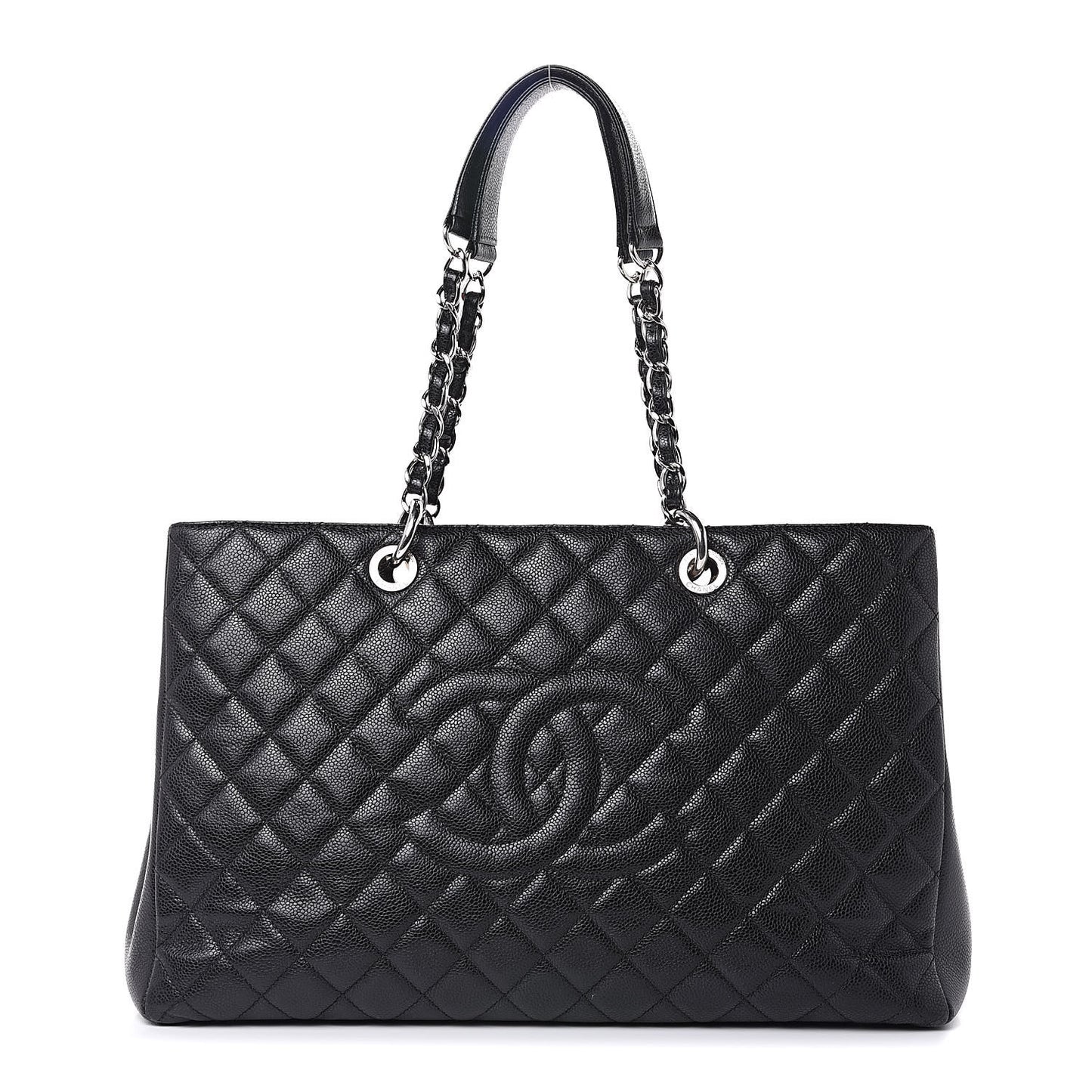 Caviar Quilted XL Grand Shopping Tote GST Black