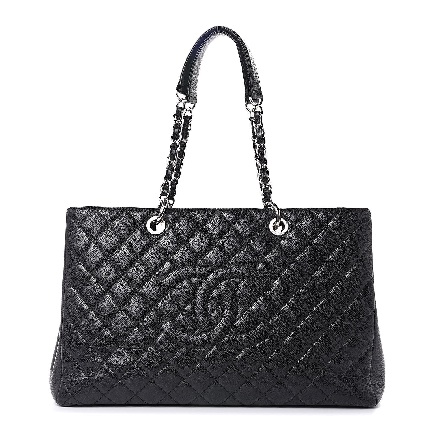 Chanel Caviar Quilted XL Grand Shopping Tote GST Black 1 of 18