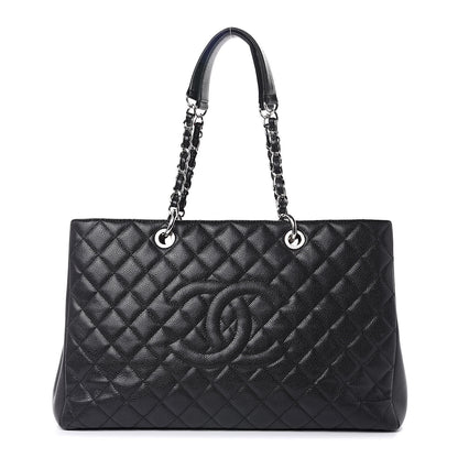 Chanel Caviar Quilted XL Grand Shopping Tote GST Black 1 of 18