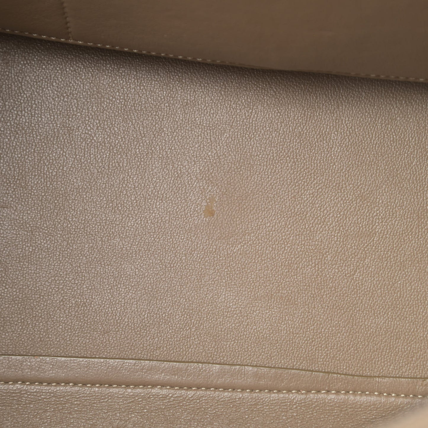 Drummed Calfskin Suede Small Trapeze Dune