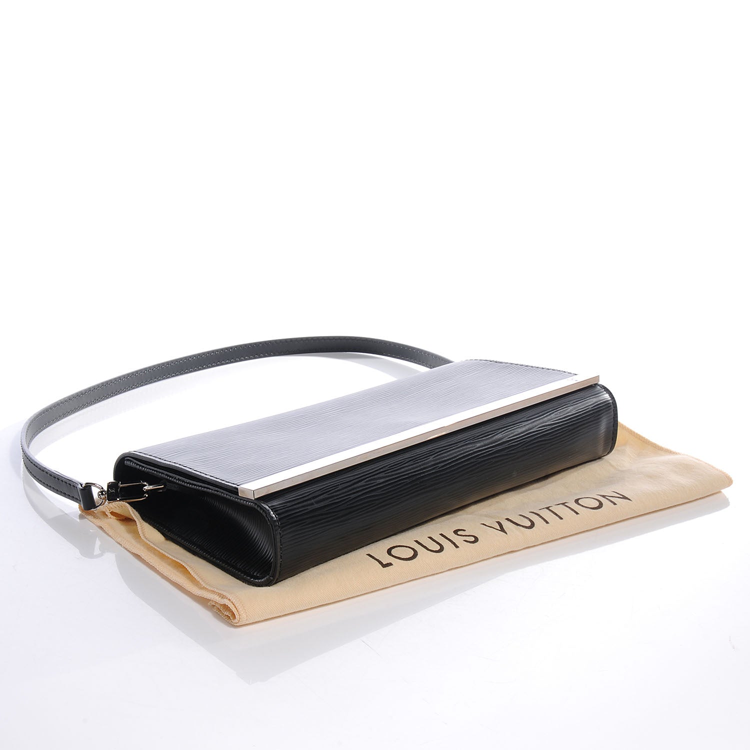 Louis Vuitton Epi Sevigne Clutch Black 4 of 8