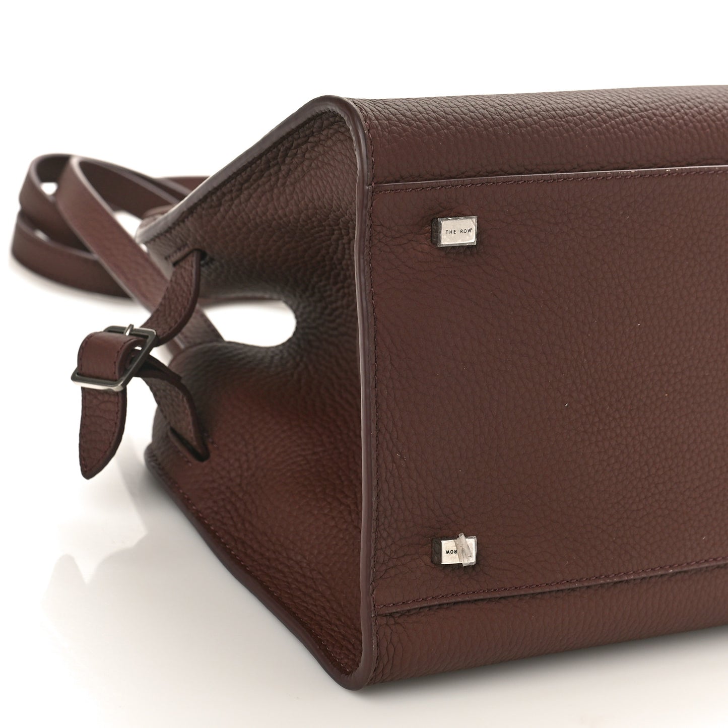 Grained Calfskin Soft Margaux 10 Bag Dark Mocha
