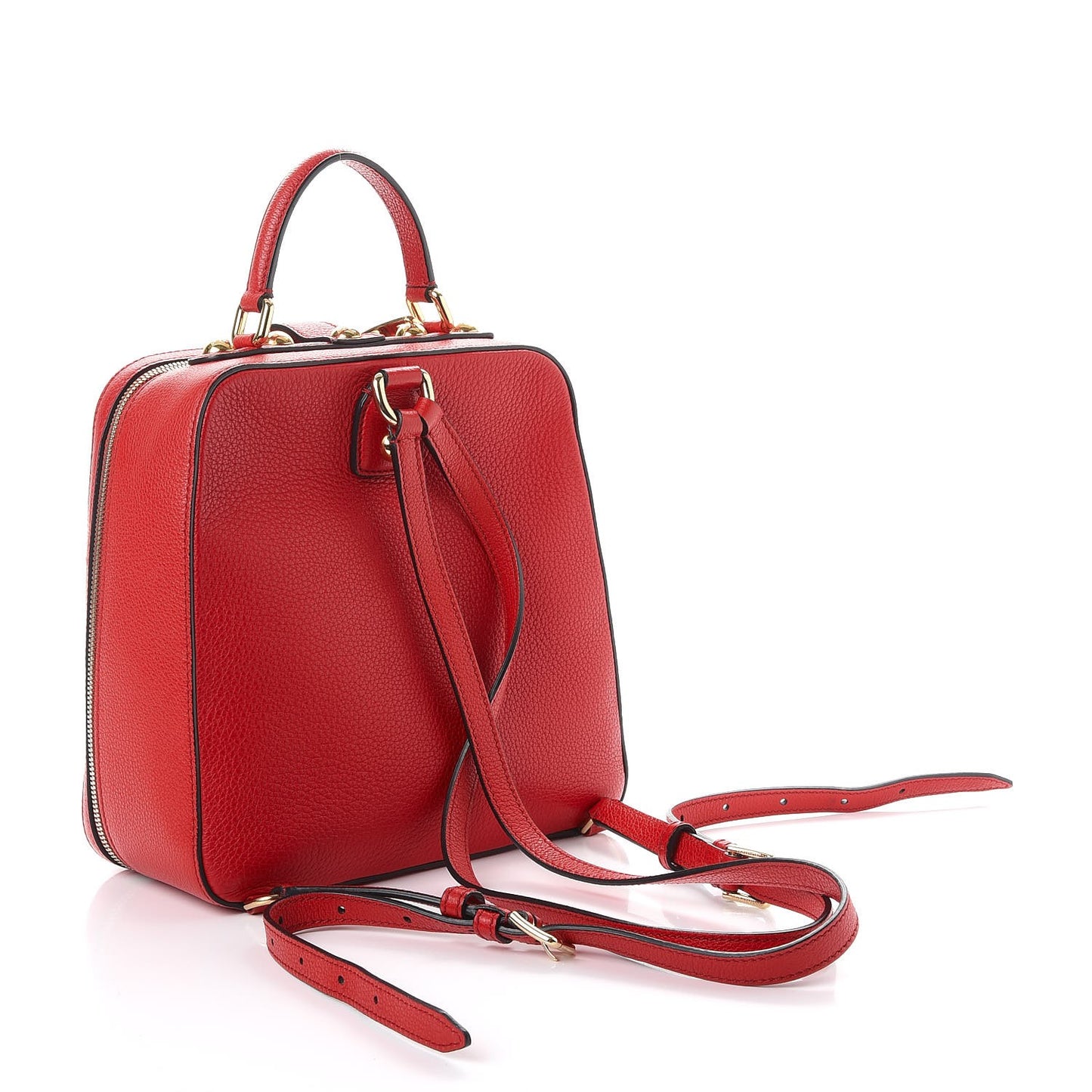 Calfskin Rosaria Backpack Red