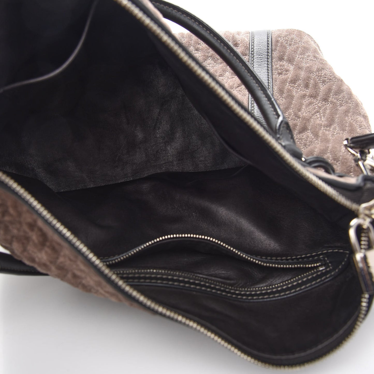 Monogram Suede Antheia IXIA PM Brown