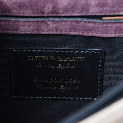 Burberry Derby Calfskin House Check Small Macken Crossbody Bag Tan 5 of 11