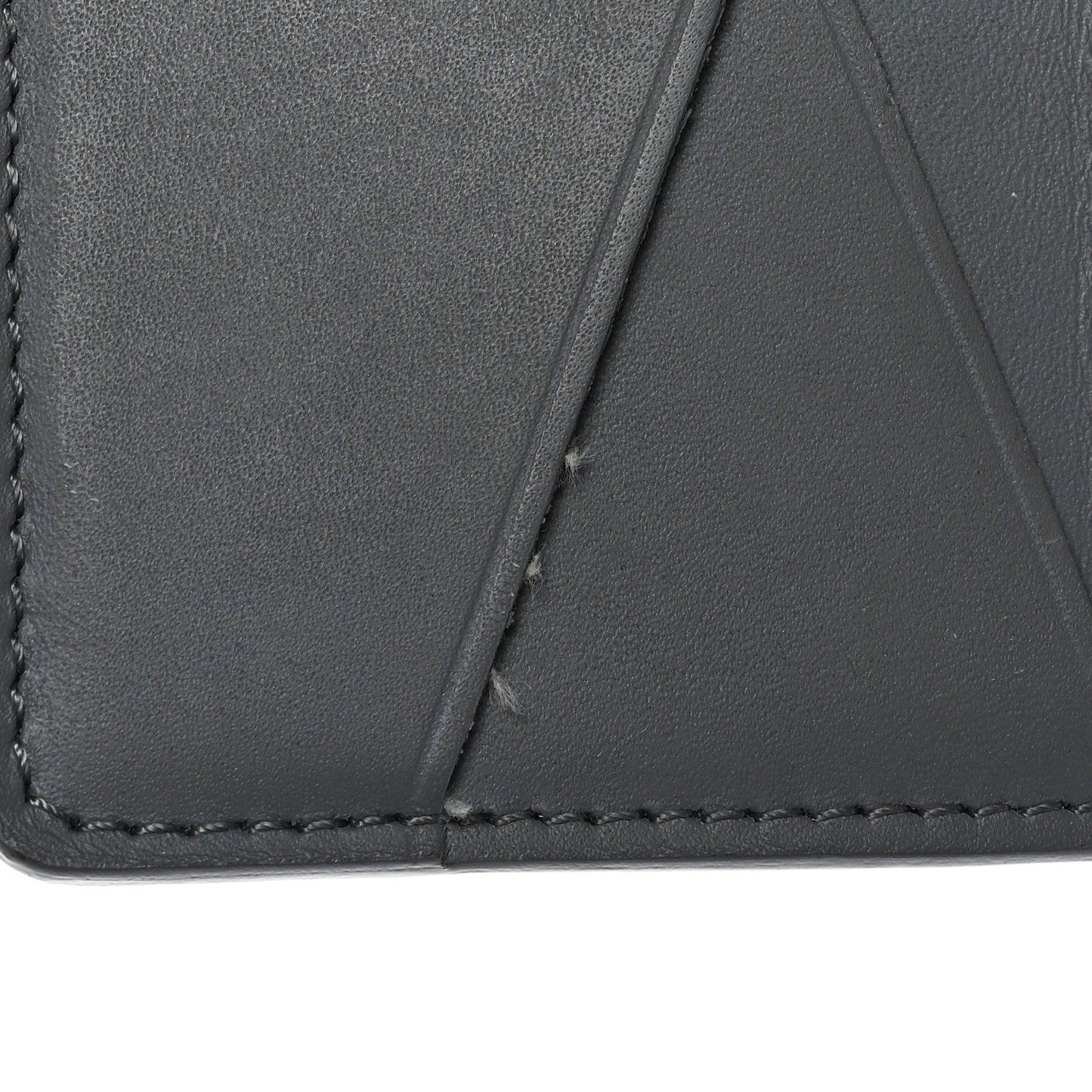 Calfskin Monogram Shadow Pocket Organizer Anthracite Gray