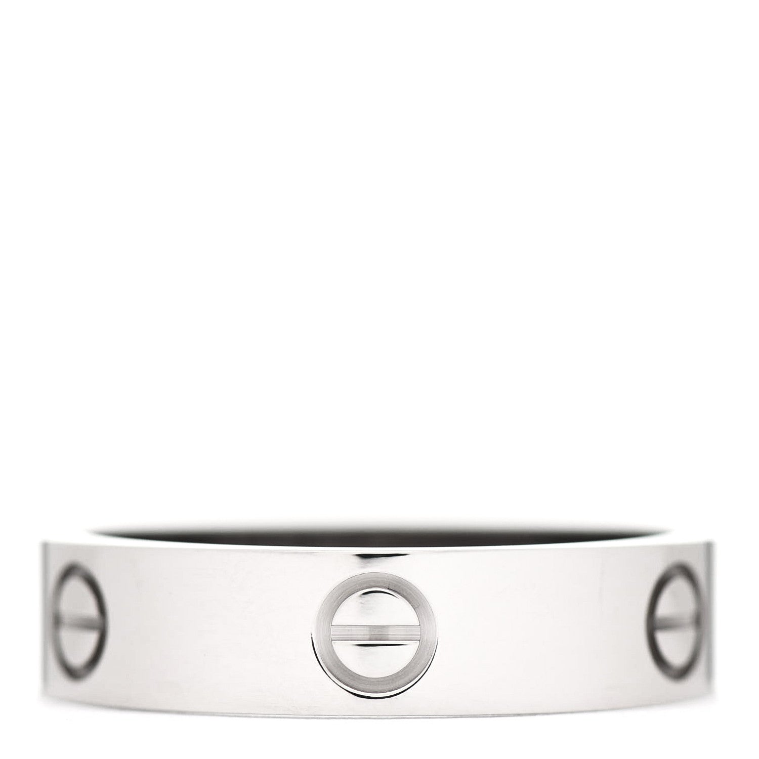 Cartier 18K White Gold 5.5mm LOVE Ring 65 11 3 of 5