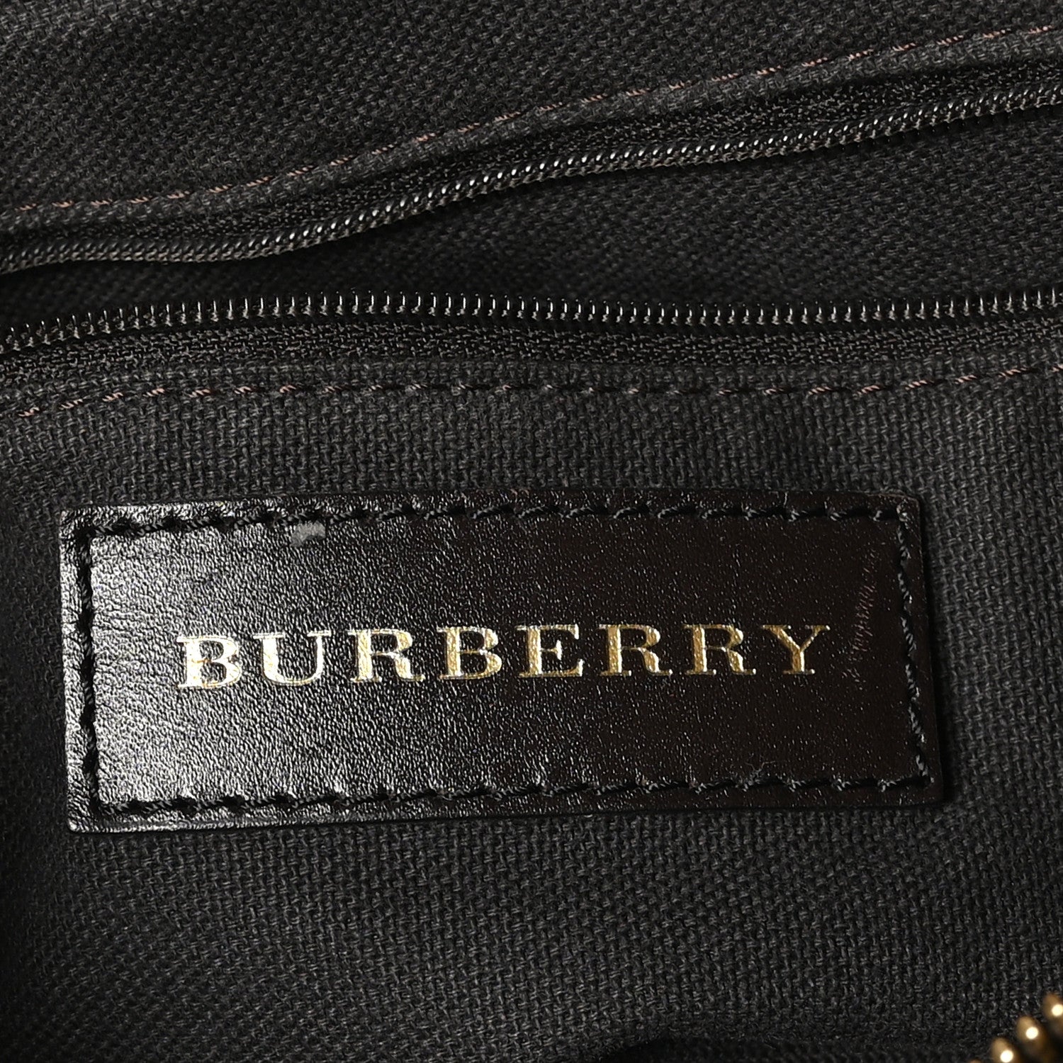 Burberry Haymarket Check Medium Golderton Tote Chocolate 7 of 11