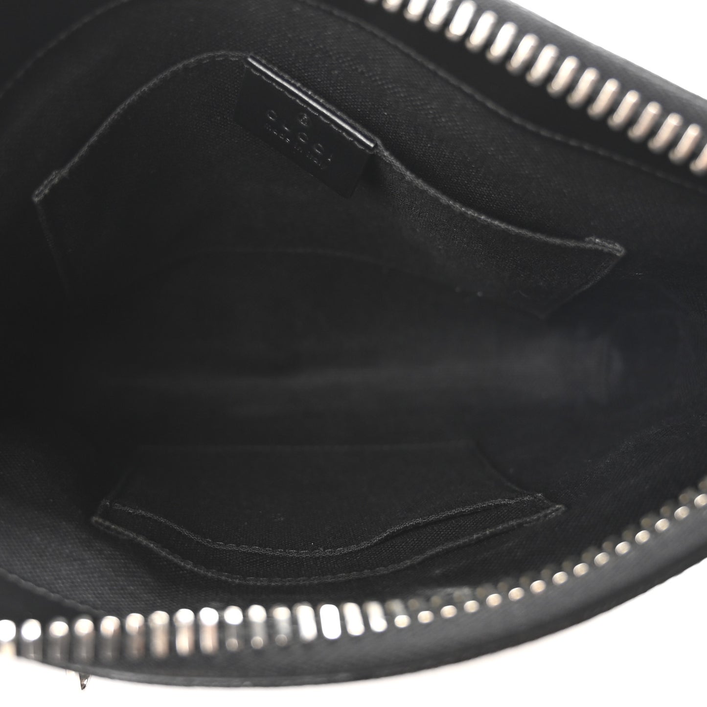 GG Supreme Monogram Web Small Flat Messenger Bag Black Grey