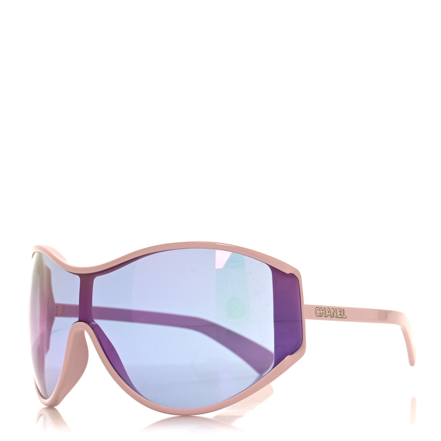 Acetate Mirror Shield Sunglasses 71475 Pink