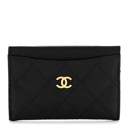 Chanel Caviar Quilted Card Holder Black 1 of 10