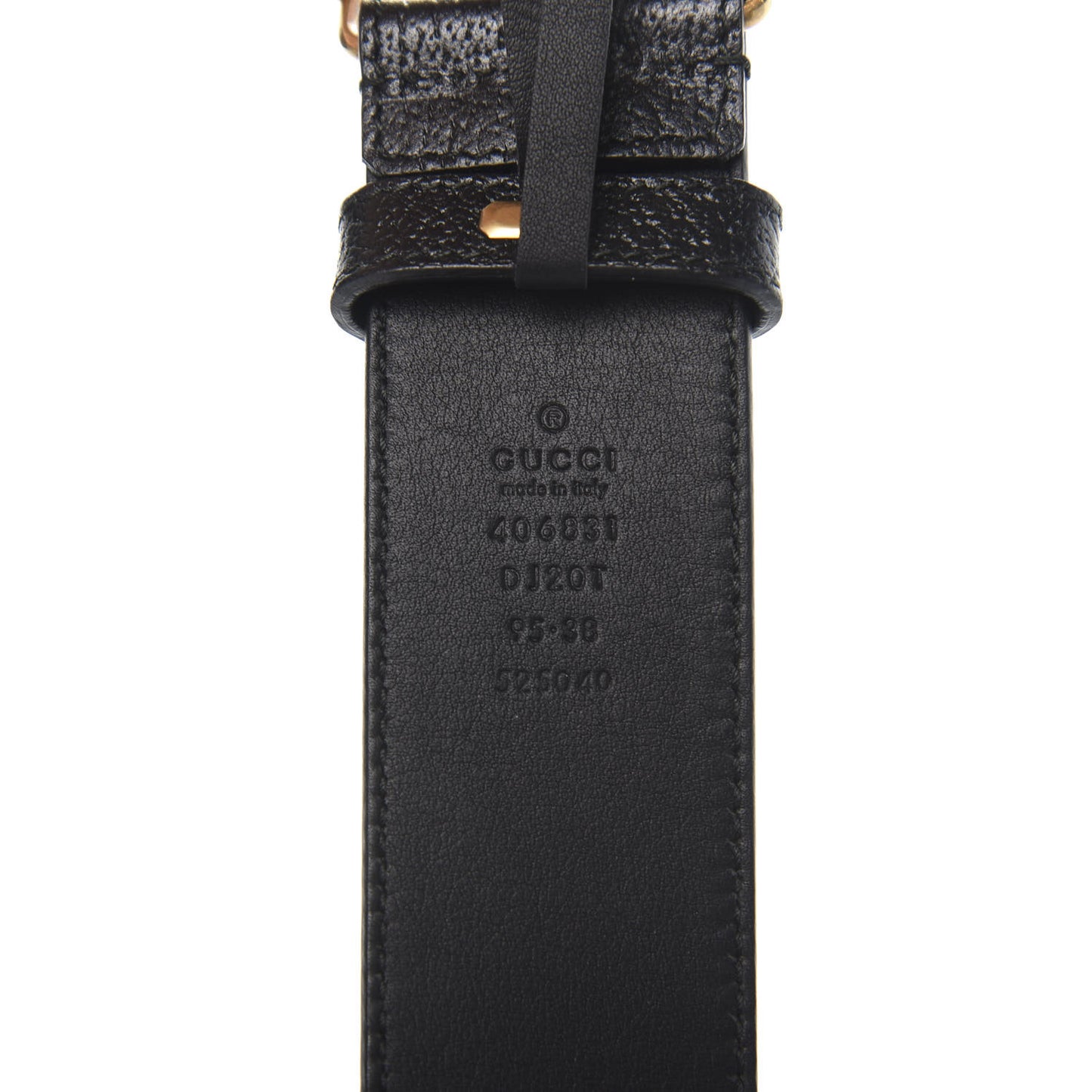 Textured Calfskin Double G 40mm Belt 95 38 Black