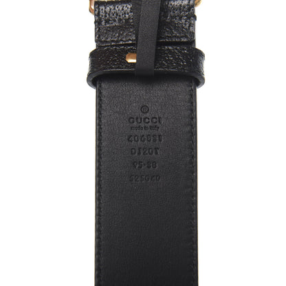 Gucci Textured Calfskin Double G 40mm Belt 95 38 Black 3 of 6