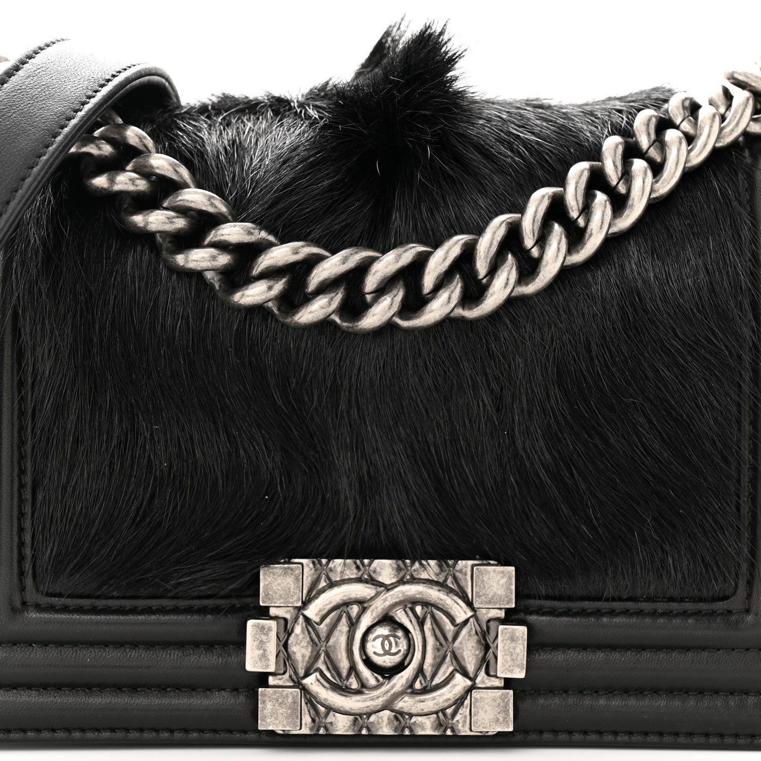 Chanel Goat Hair Small Boy Flap Black 8 of 11