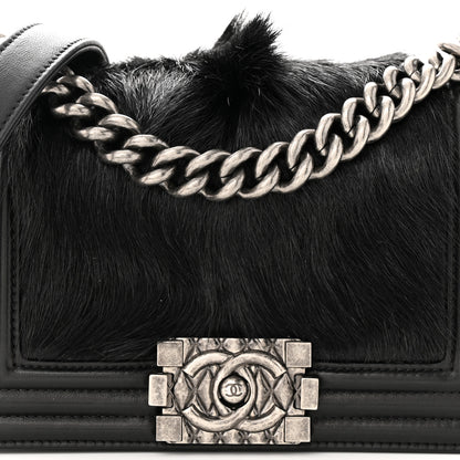Chanel Goat Hair Small Boy Flap Black 8 of 11