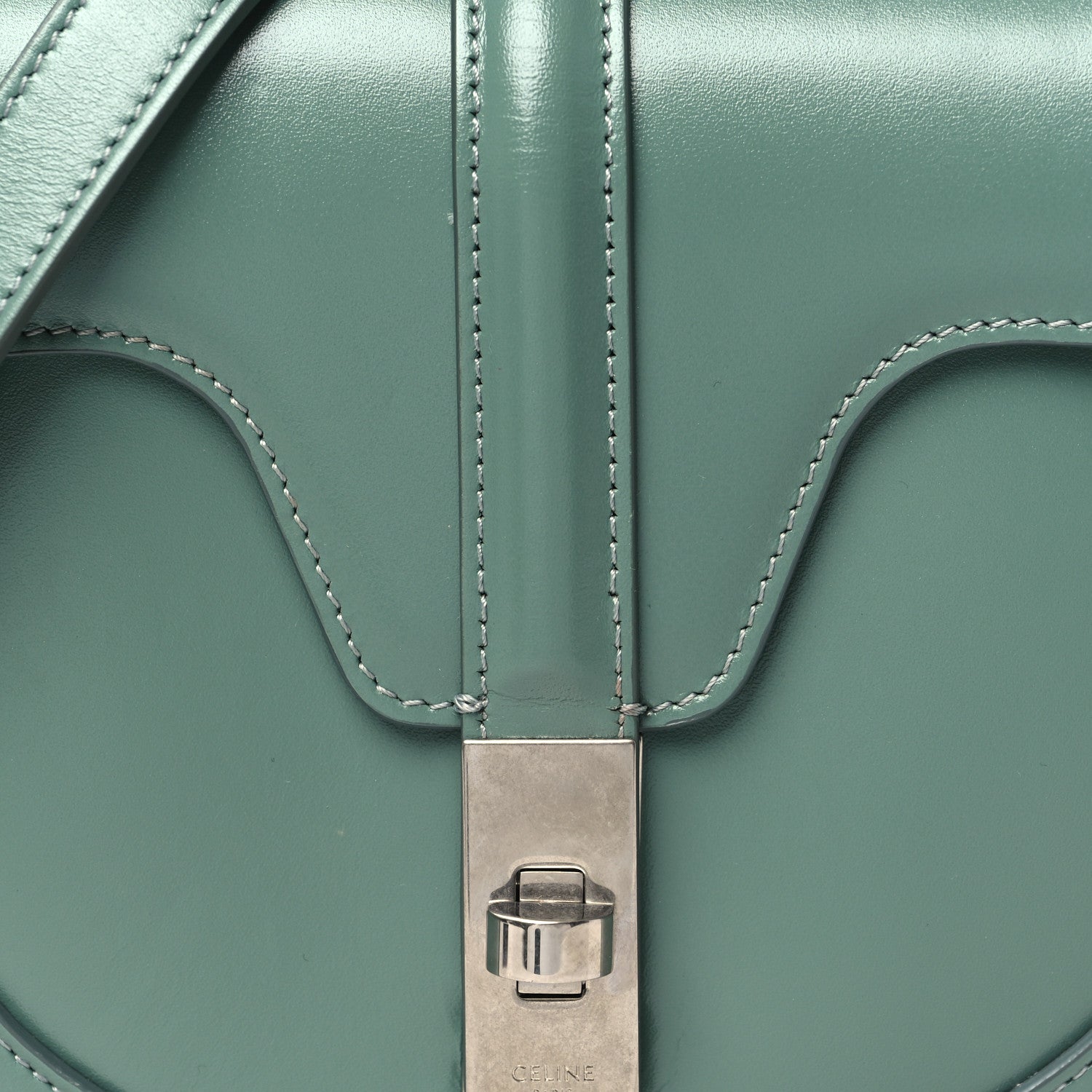 Celine Satinated Calfskin Besace Small 16 Celadon 7 of 9