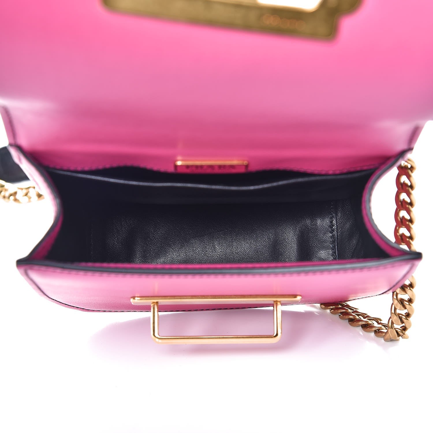 Prada City Calf Saffiano Pionniere Bag Nero Black Fuxia 5 of 7