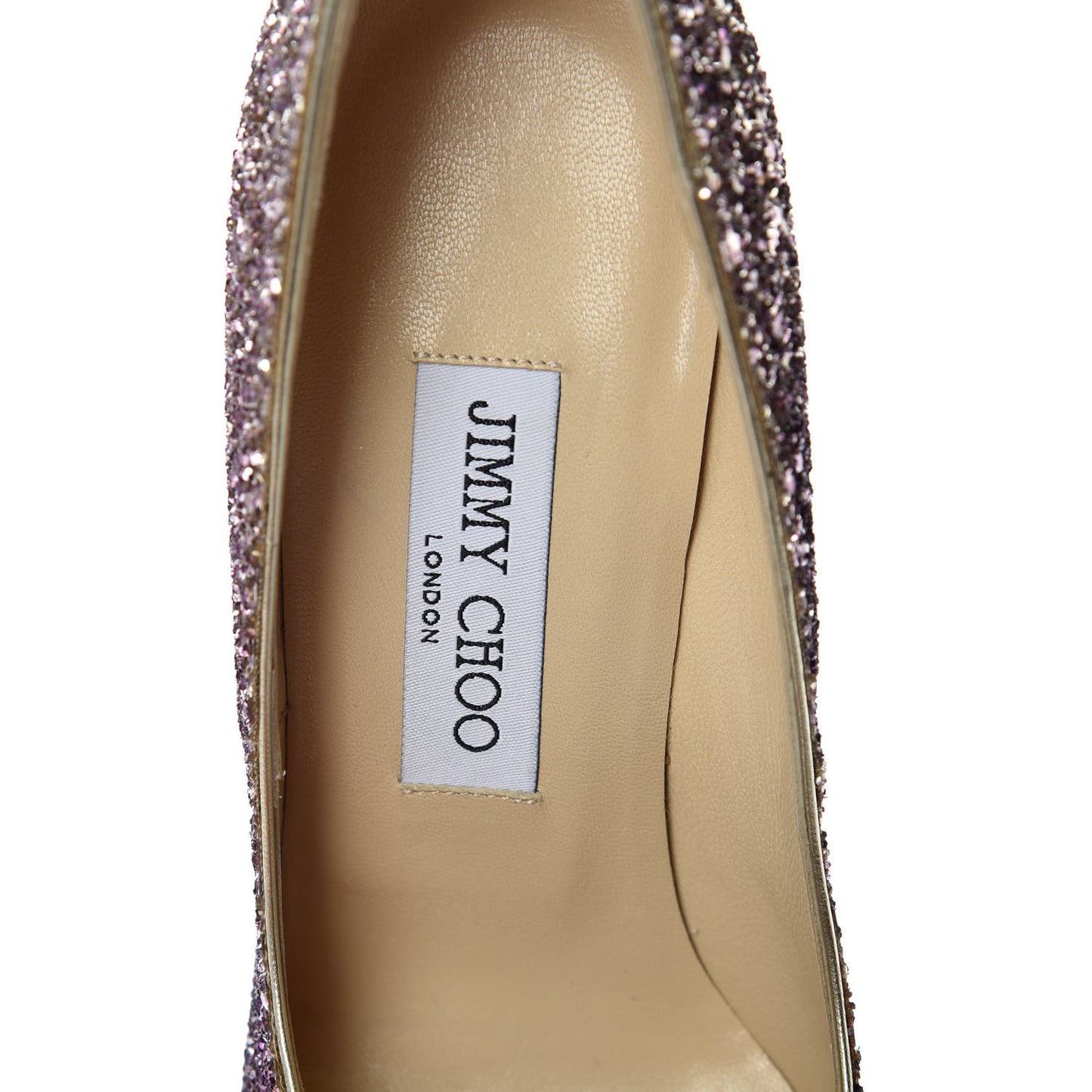 Coarse Glitter Degrade Romy 100 Pumps 36 Pink Gold