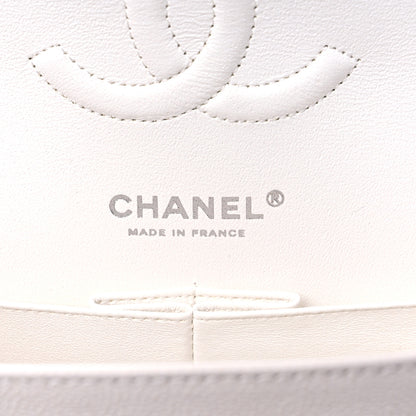 Chanel Caviar Quilted Medium Double Flap White 6 of 9