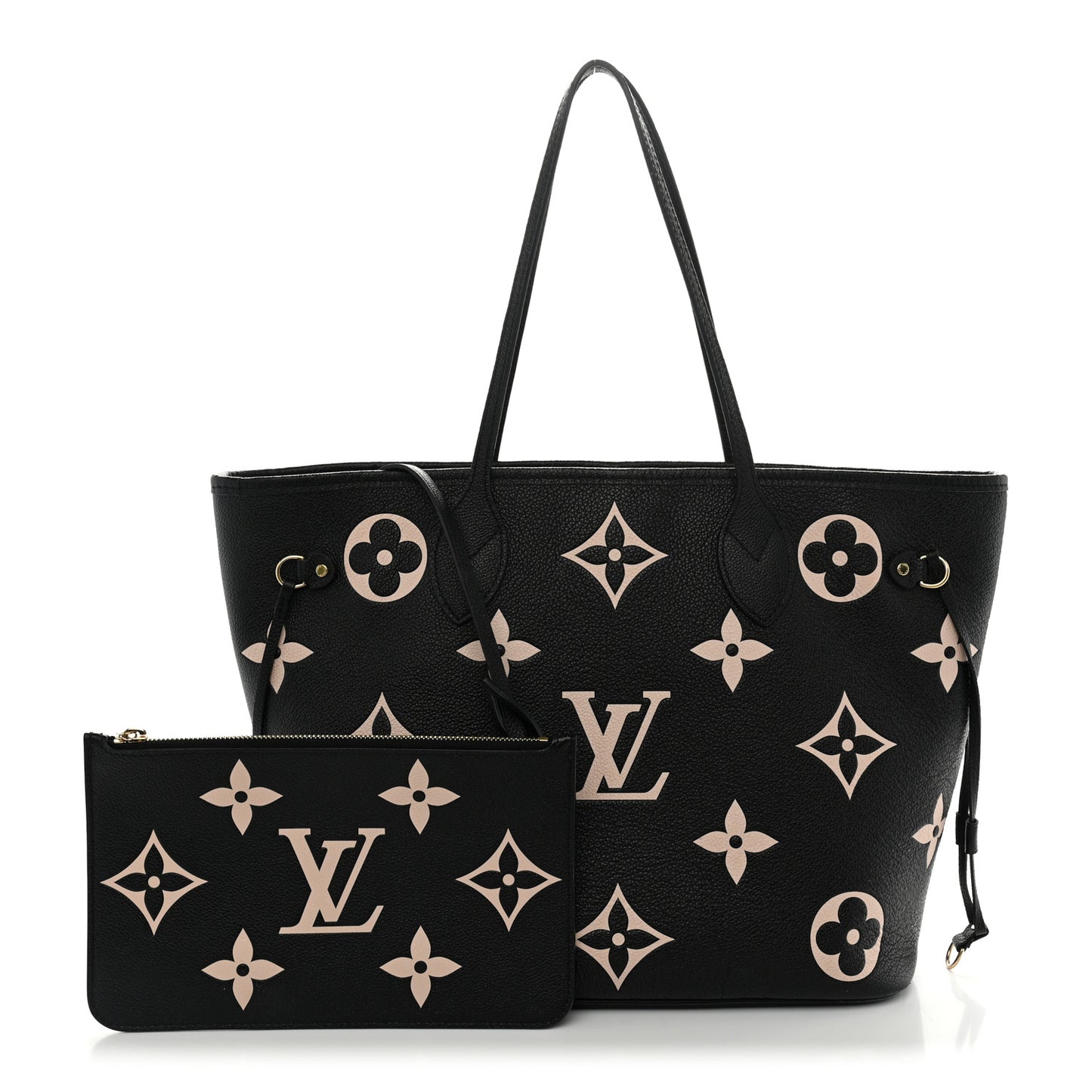 Empreinte Monogram Giant Neverfull MM Black Beige