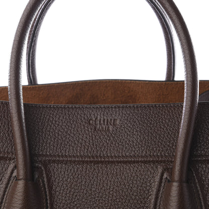 Celine Shiny Grained Calfskin Medium Phantom Luggage Brown 10 of 10