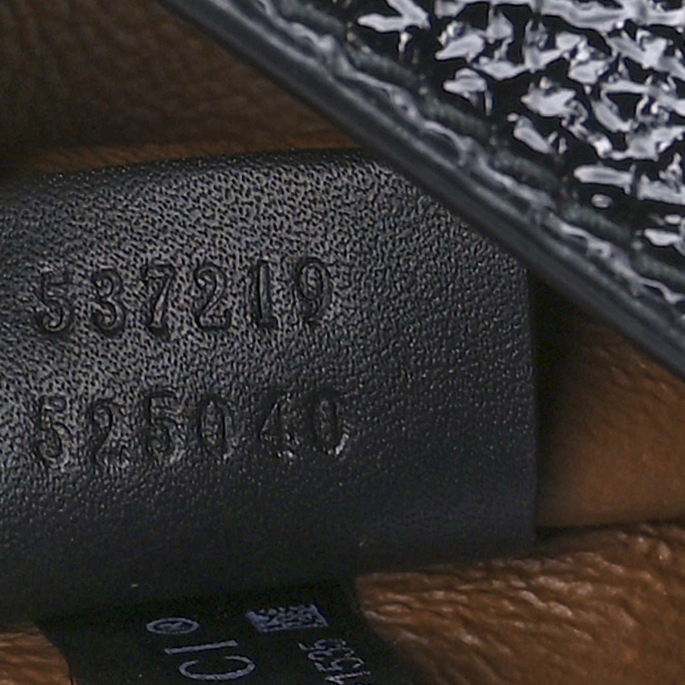 Suede Patent Large Rajah Chain Tote Nocciola Black