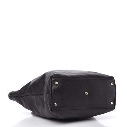 Gucci Goatskin Capri Chain Tote Black 4 of 10