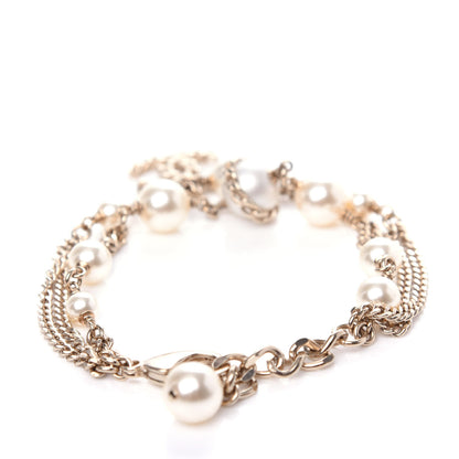 Chanel Pearl CC Chain Bracelet Gold 3 of 4