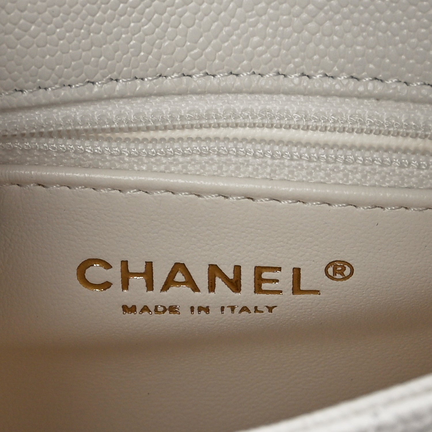 Chanel Caviar Quilted Mini Sweetheart Flap White 7 of 9
