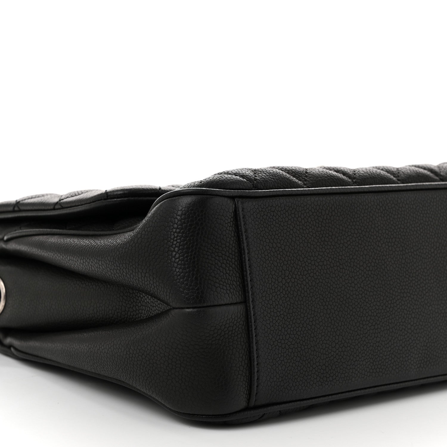 Chanel Caviar Quilted Medium Rock In Rome Single Flap Black 9 of 10