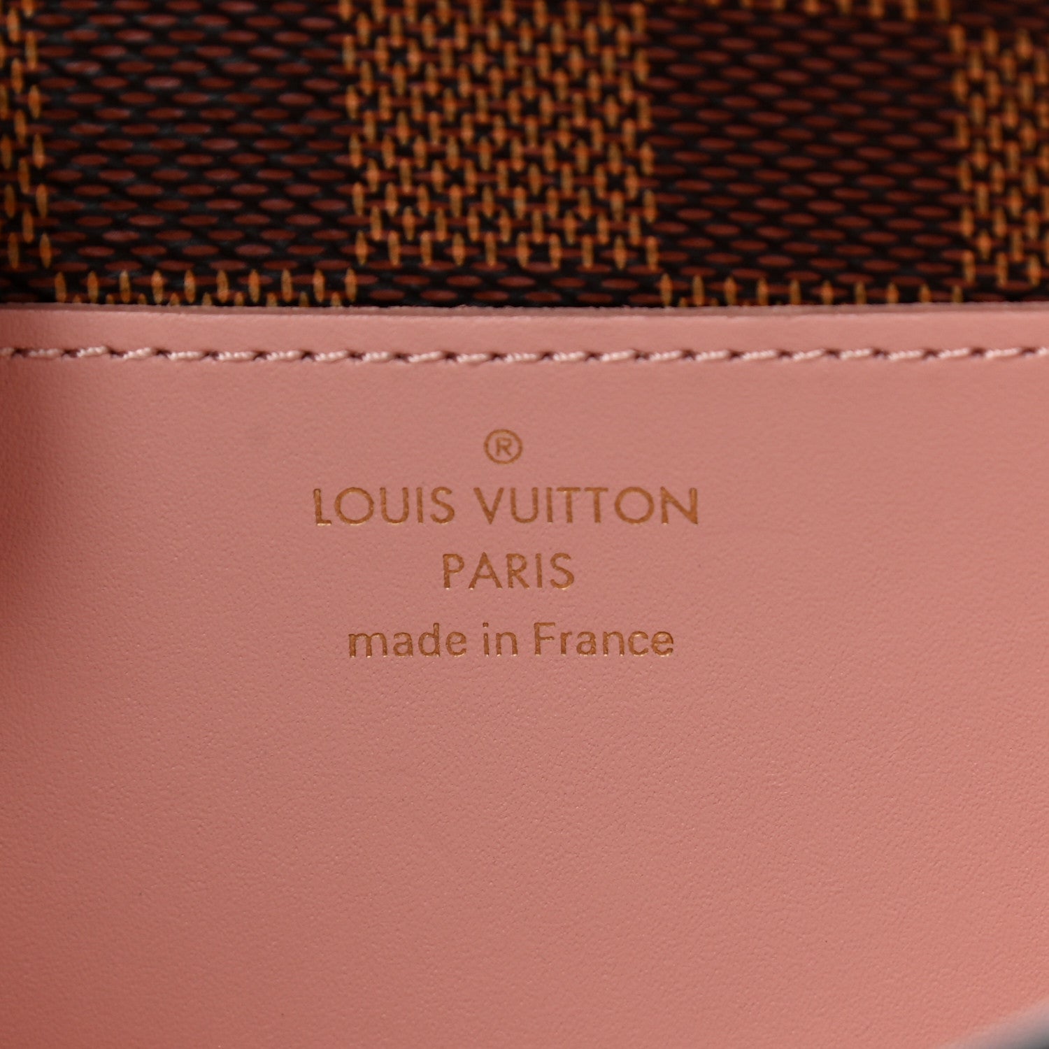 Louis Vuitton Damier Ebene Croisette Chain Wallet Rose Ballerine 6 of 11