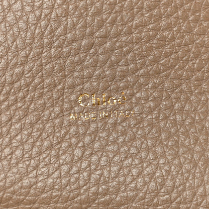Chloe Shiny Grained Calfskin Small Aby Day Shoulder Bag Motty Grey 6 of 8