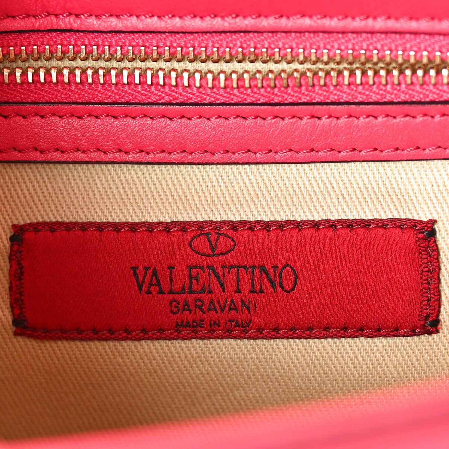 Valentino Garavani Vitello Small Glam Lock Rockstud Flap Deep Fuxia 6 of 9