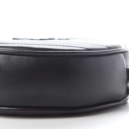 Saint Laurent Calfskin Matelasse Chevron Round Vinyle Camera Bag Black 9 of 9