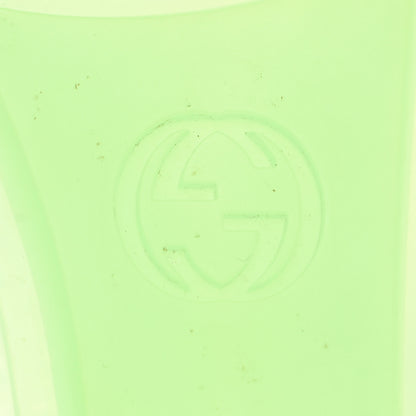 Gucci Rubber Studded Womens Buckle Strap Sandal 39 Light Green 6 of 7