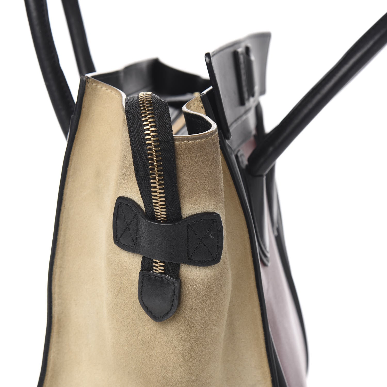 Celine Smooth Calfskin Suede Mini Tri-Color Luggage Rust 10 of 12