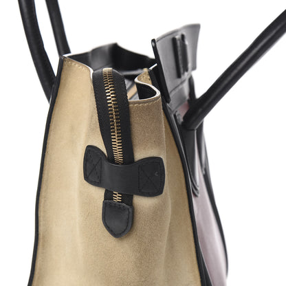 Celine Smooth Calfskin Suede Mini Tri-Color Luggage Rust 10 of 12