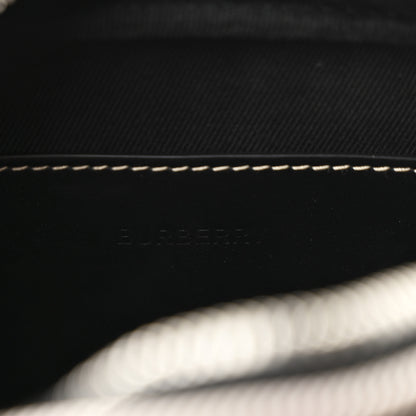 Burberry E-Canvas Calfskin Geometric Check Paddy Messenger Dark Birch Brown White 6 of 10